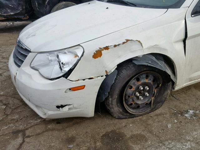 1C3CC4FB1AN207123 - 2010 CHRYSLER SEBRING TO WHITE photo 9