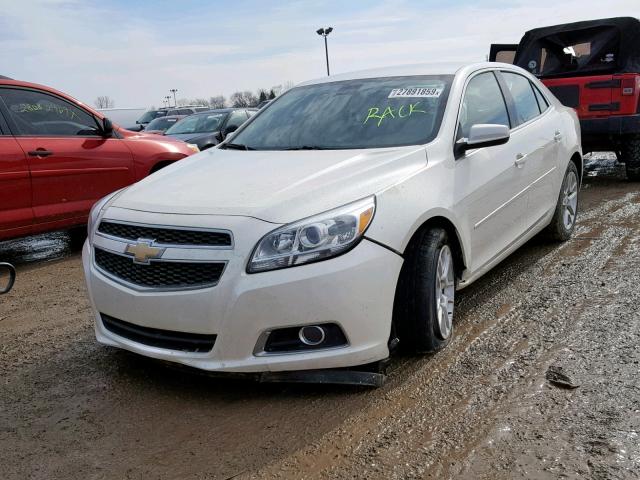 1G11F5SR7DF150100 - 2013 CHEVROLET MALIBU 2LT WHITE photo 2