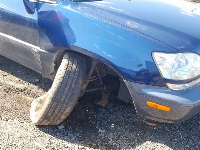 JTJHF10UX20245320 - 2002 LEXUS RX 300 BLUE photo 9