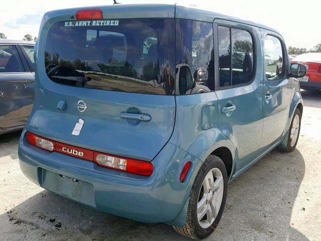 JN8AZ2KR1BT201431 - 2011 NISSAN CUBE BASE GREEN photo 4