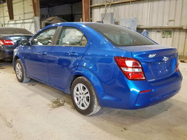 1G1JB5SH7H4157911 - 2017 CHEVROLET SONIC LS 蓝色 照片 3