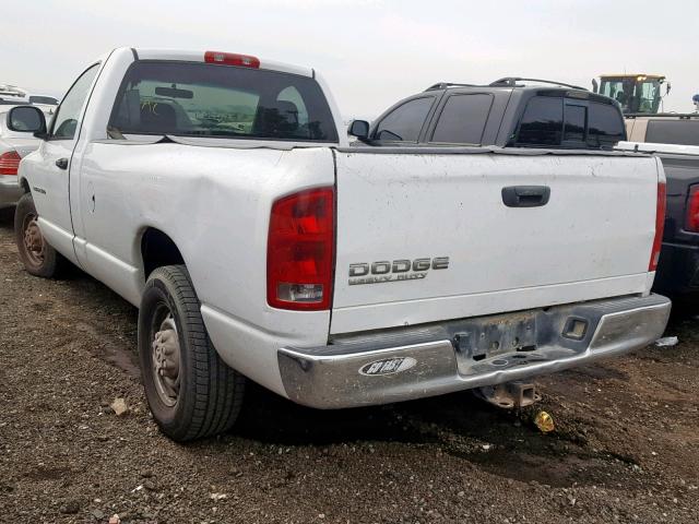 3D7KA26D13G781824 - 2003 DODGE RAM 2500 S WHITE photo 3