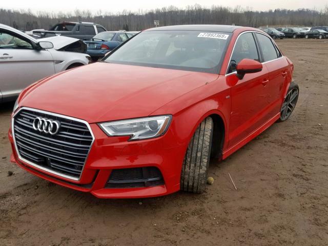 WAUJ8GFF1H1051561 - 2017 AUDI A3 PREMIUM RED photo 2