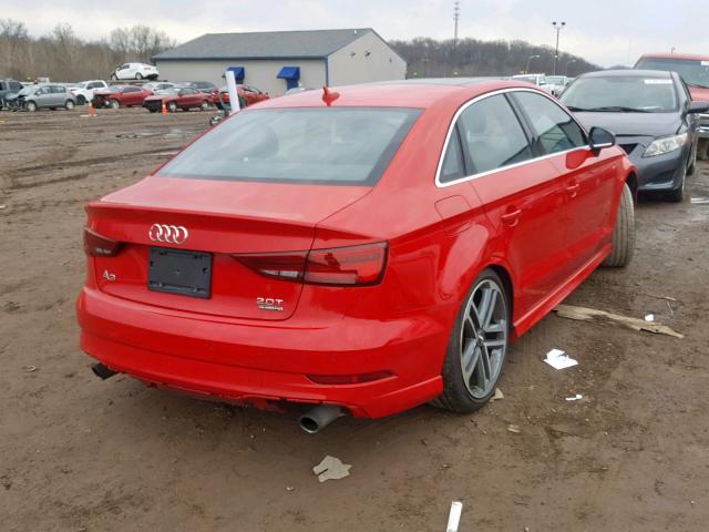 WAUJ8GFF1H1051561 - 2017 AUDI A3 PREMIUM RED photo 4