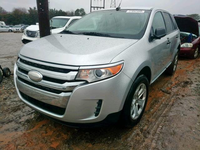 2FMDK4GC9DBB26778 - 2013 FORD EDGE SE SILVER photo 2