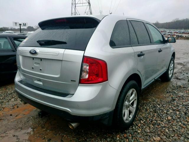 2FMDK4GC9DBB26778 - 2013 FORD EDGE SE SILVER photo 4