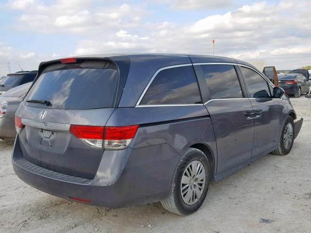 5FNRL5H2XFB048469 - 2015 HONDA ODYSSEY LX GRAY photo 4