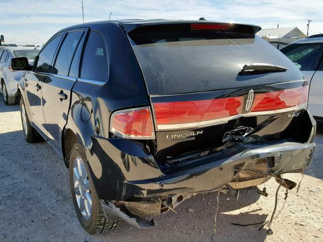 2LMDU68C18BJ05745 - 2008 LINCOLN MKX BLACK photo 3