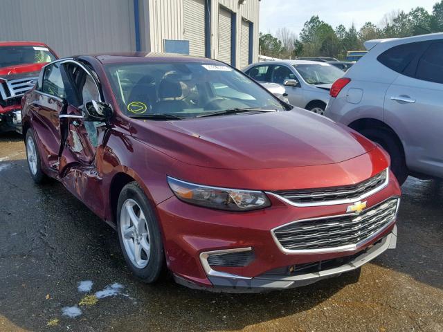 1G1ZB5ST3GF274234 - 2016 CHEVROLET MALIBU LS MAROON photo 1