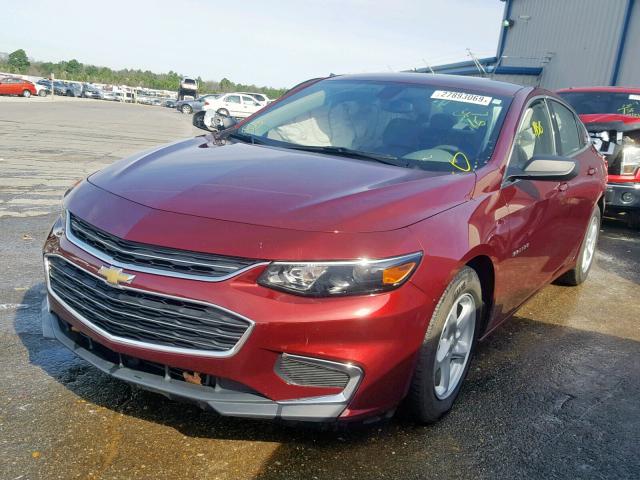 1G1ZB5ST3GF274234 - 2016 CHEVROLET MALIBU LS MAROON photo 2