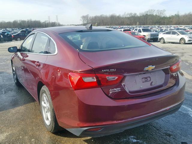 1G1ZB5ST3GF274234 - 2016 CHEVROLET MALIBU LS MAROON photo 3