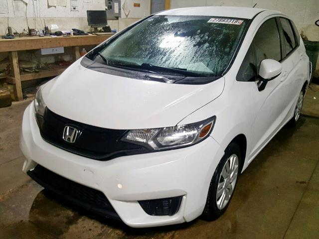 3HGGK5H54FM716428 - 2015 HONDA FIT LX WHITE photo 2