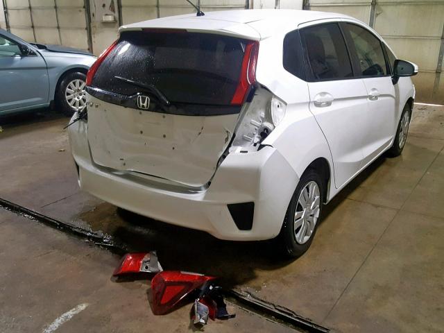 3HGGK5H54FM716428 - 2015 HONDA FIT LX WHITE photo 4