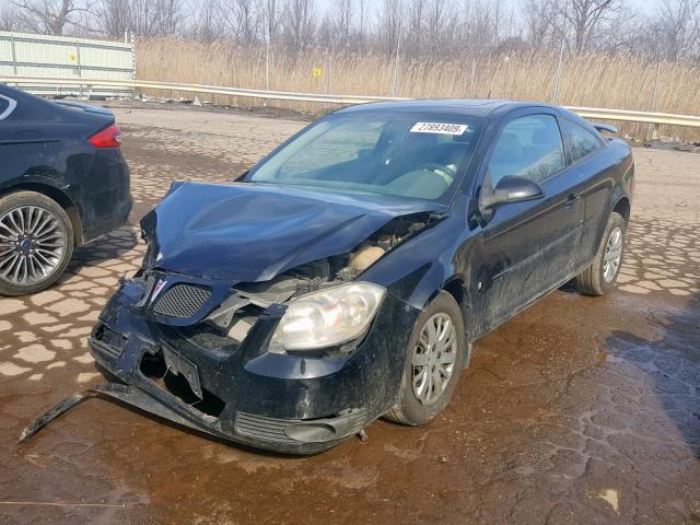 1G2AS18H397271755 - 2009 PONTIAC G5 BLACK photo 2
