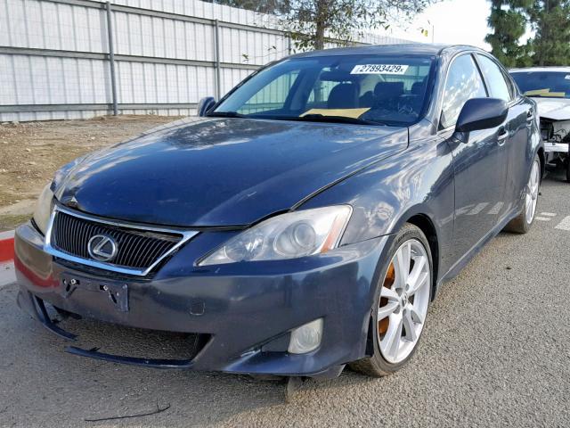 JTHBK262475049849 - 2007 LEXUS IS 250 CHARCOAL photo 2