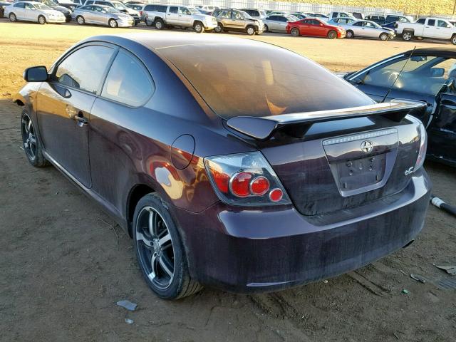 JTKDE167980255926 - 2008 TOYOTA SCION MAROON photo 3