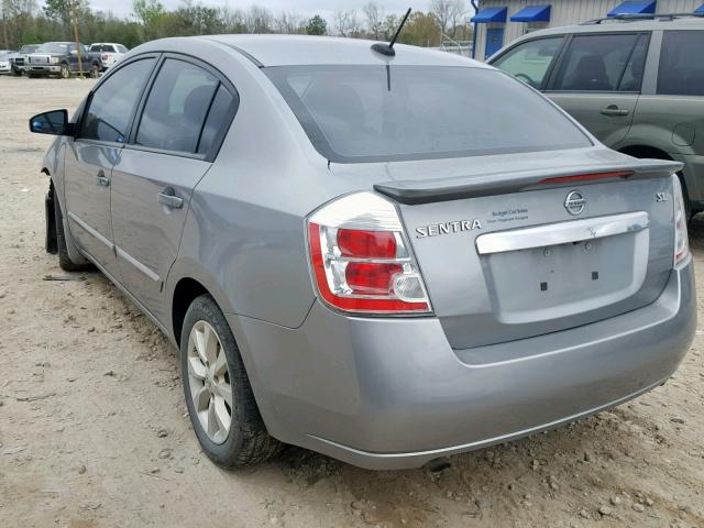 3N1AB6AP3BL627507 - 2011 NISSAN SENTRA 2.0 GRAY photo 3