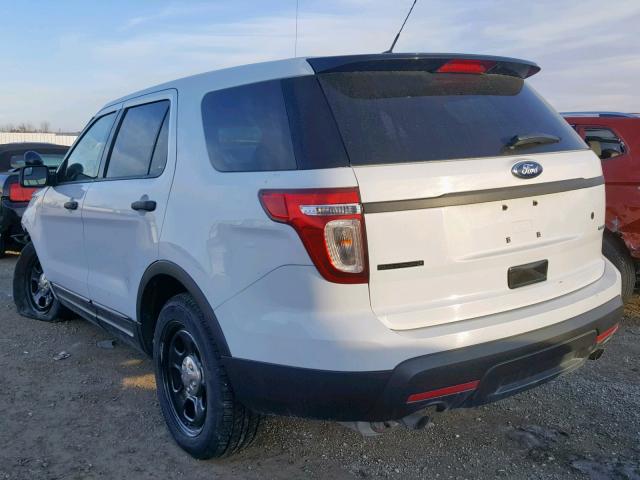 1FM5K8ARXDGC25773 - 2013 FORD EXPLORER P WHITE photo 3