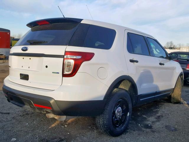 1FM5K8ARXDGC25773 - 2013 FORD EXPLORER P WHITE photo 4