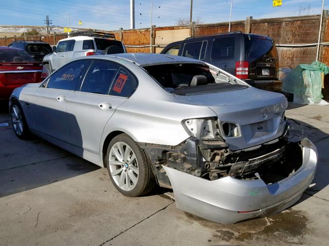 WBAFU7C53CDU60519 - 2012 BMW 535 XI SILVER photo 3