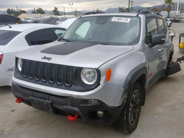 ZACCJBCT6FPB18679 - 2015 JEEP RENEGADE T SILVER photo 2