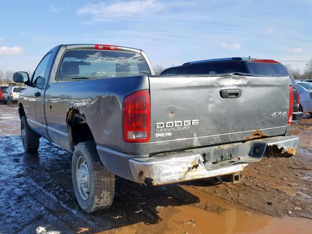 3D7KU26D03G785581 - 2003 DODGE RAM 2500 S Գրաֆիտ լուսանկար 3