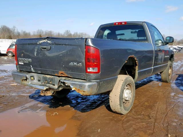 3D7KU26D03G785581 - 2003 DODGE RAM 2500 S Գրաֆիտ լուսանկար 4