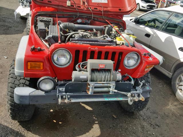 1J4FA49S51P307931 - 2001 JEEP WRANGLER / RED photo 7