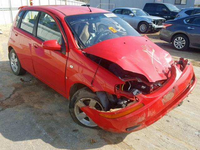 KL1TD66628B003859 - 2008 CHEVROLET AVEO BASE Қызыл фото 1