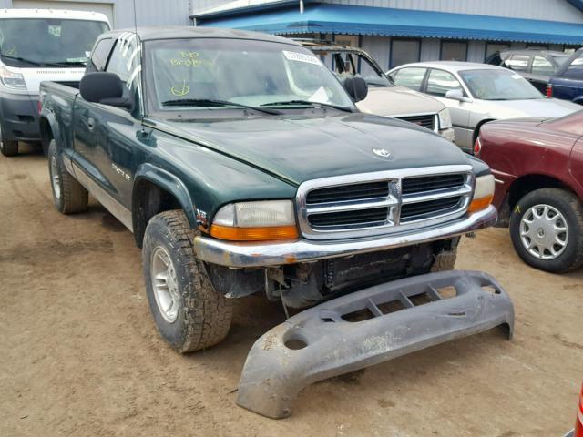 1B7GG22Y6XS275153 - 1999 DODGE DAKOTA GREEN photo 1