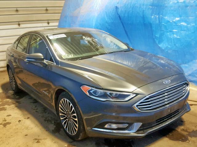 3FA6P0RUXJR194264 - 2018 FORD FUSION TIT GRAY photo 1