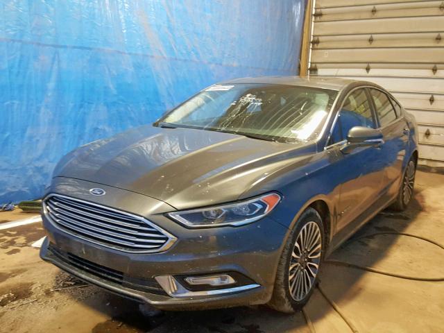 3FA6P0RUXJR194264 - 2018 FORD FUSION TIT GRAY photo 2