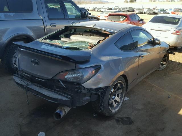 KMHHU6KH2BU044201 - 2011 HYUNDAI GENESIS CO GRAY photo 4