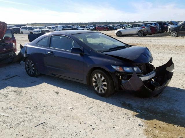 2HGFG1B92AH518424 - 2010 HONDA CIVIC EXL BLUE photo 1