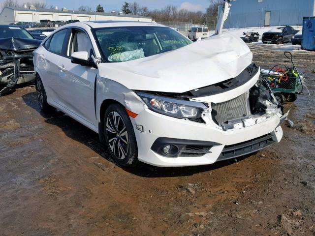 JHMFC1F75JX017704 - 2018 HONDA CIVIC EXL WHITE photo 1