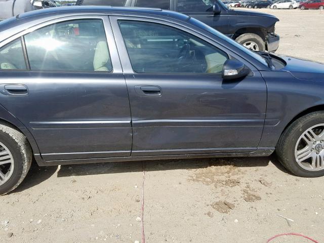 YV1RS592772638547 - 2007 VOLVO S60 2.5T GRAY photo 9