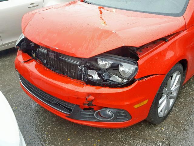 WVWBW8AH1FV001678 - 2015 VOLKSWAGEN EOS KOMFOR RED photo 10