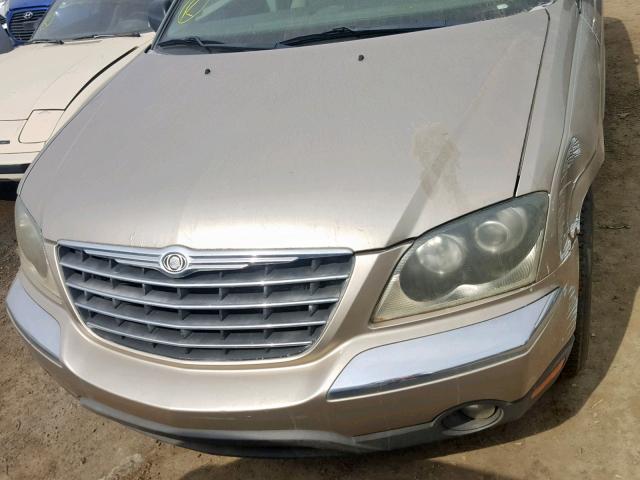 2C8GF68454R290334 - 2004 CHRYSLER PACIFICA GOLD photo 9