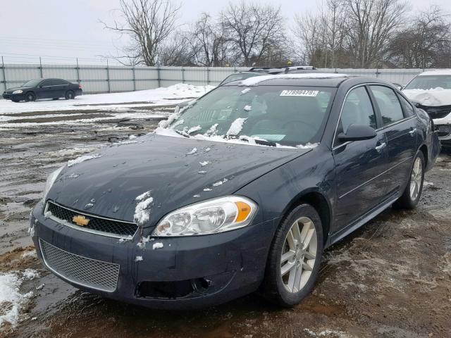 2G1WC5E36E1118303 - 2014 CHEVROLET IMPALA LIM GRAY photo 2