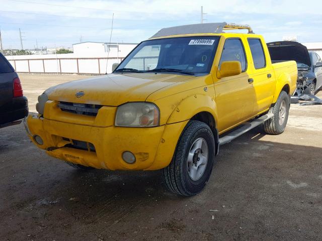 1N6ED27T71C379680 - 2001 NISSAN FRONTIER C YELLOW photo 2