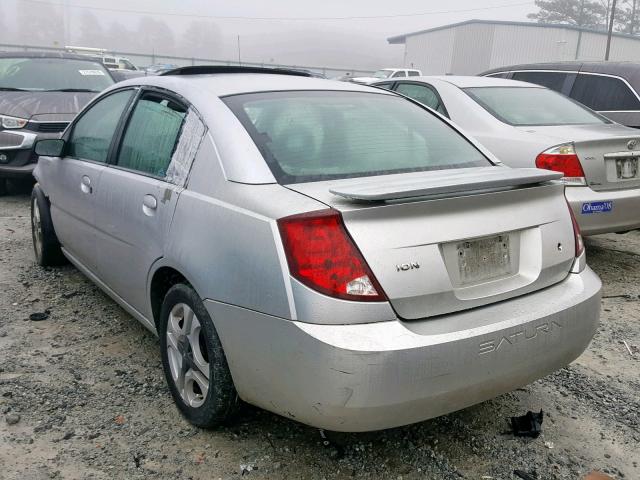 1G8AL52FX4Z136738 - 2004 SATURN ION LEVEL SILVER photo 3