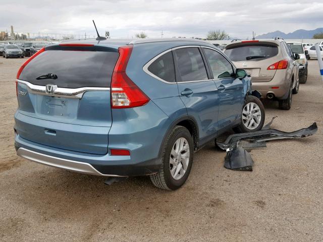 2HKRM3H73GH544472 - 2016 HONDA CR-V EXL BLUE photo 4