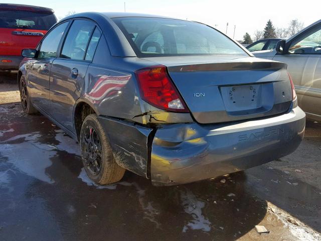 1G8AJ52F25Z110917 - 2005 SATURN ION LEVEL GRAY photo 3
