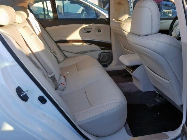 JH4KC1F91EC003618 - 2014 ACURA RLX ADVANC თეთრი ფოტო 6