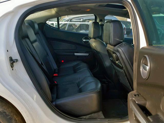 2G2WC58C181171101 - 2008 PONTIAC GRAND PRIX WHITE photo 6