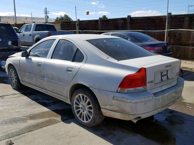 YV1RH592172627302 - 2007 VOLVO S60 2.5T WHITE photo 3