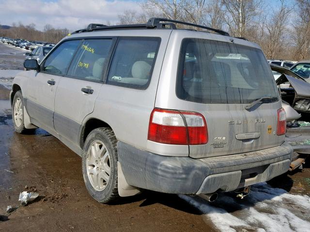 JF1SF63591H726983 - 2001 SUBARU FORESTER L SILVER photo 3