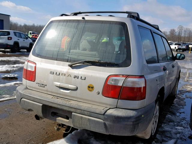 JF1SF63591H726983 - 2001 SUBARU FORESTER L SILVER photo 4