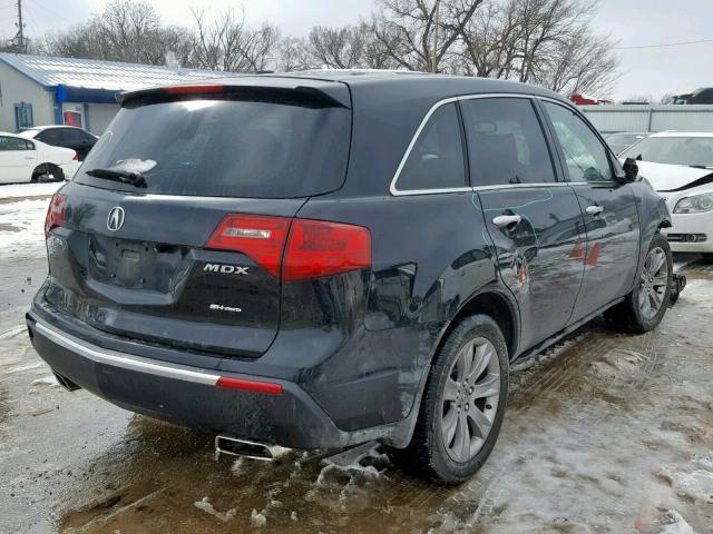 2HNYD2H5XBH546834 - 2011 ACURA MDX ADVANC BLACK photo 4