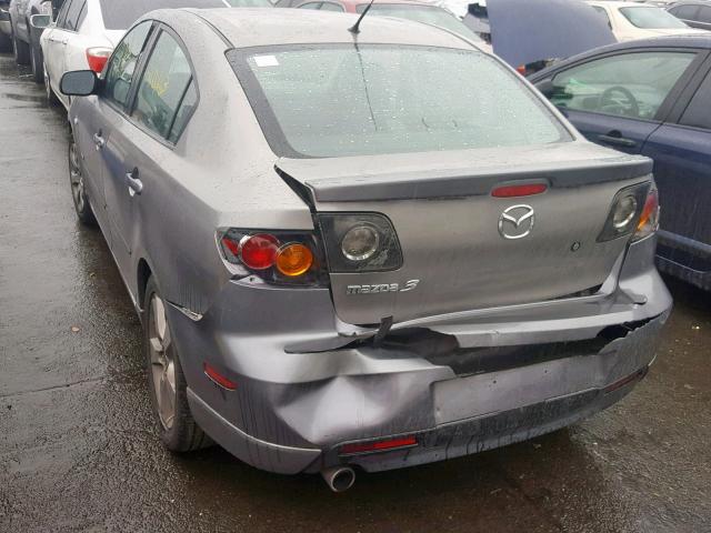 JM1BK324261458064 - 2006 MAZDA 3 S GRAY photo 3